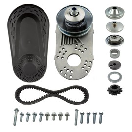 GYMMEDS 30 Series Torque Converter 3/4" Bore Fit for Predator 212cc Engine CVT Clutch 10T #40/41/420 & 12T #35 Chain Replacement Go Kart Mini Bike Manco Comet TAV2 30-75 Drive Belt Pulley Parts Kit.