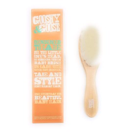 Gooshy & Goose Baby Soft Hair Brush with Wooden Handle & Supersoft Bristles