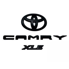 Toyota NEW 3PS 2018-2024 TOYOTA CAMRY XLE matte Black EMBLEM OVERLAY KIT 8th gen CAMRY