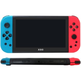 Zafina-UP X80 Handheld Game Console, 7 Inch HD Portable Retro Game Console 16G Built-in 20,000 Games, Classic Game Console for Game boy Birthday Gifts Presents