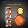 Partsam Trailer Truck Front Air Cleaner Light Bar Bracket Lights