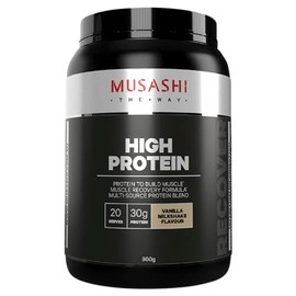 NEW Musashi Protein Powder P High Whey Vanilla 900g Sports Supplements