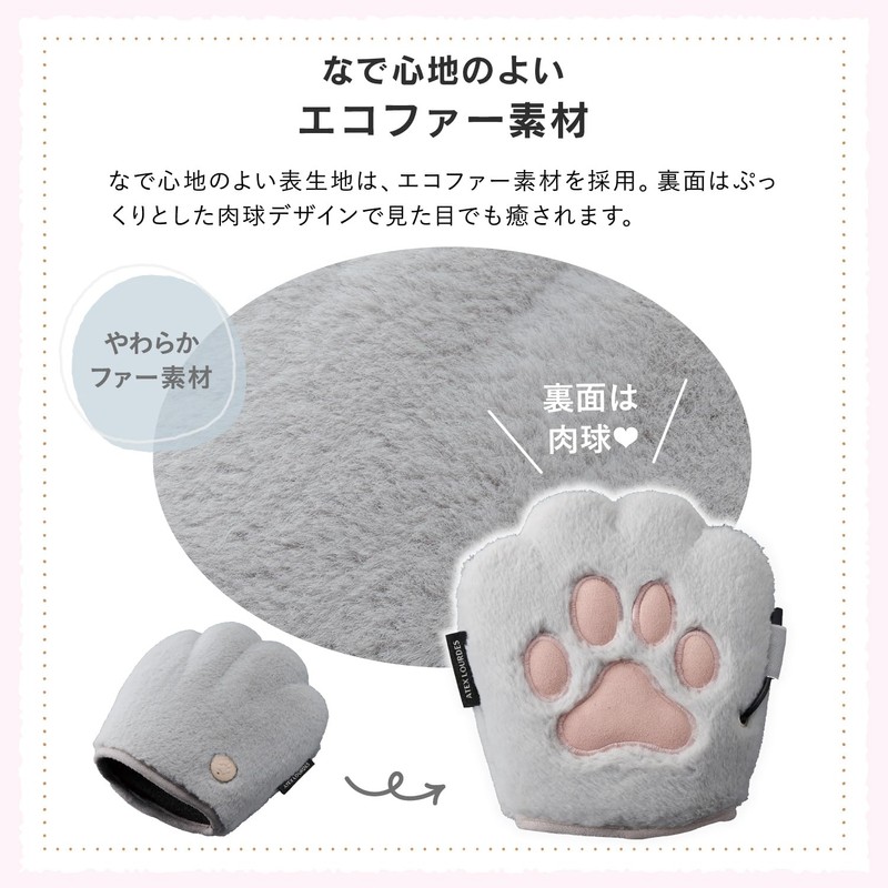 アテックス ATEX ルルド ハンドぎゅっと AX-HX144gr グレー 手 指