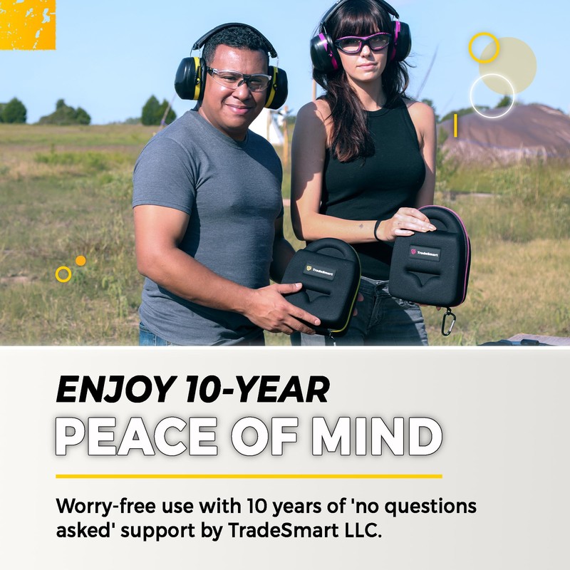 TradeSmart All-in-One Shooting Ear Protection - Comfort+ NRR 28 Earmuffs,