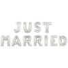 Just Married Banner Silver
