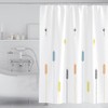 Lkw Ogechi Anti Mould Shower Curtain with Wheat Pattern, 200