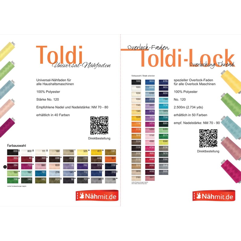 Nähmit - Gütermann Overlock Thread Toldi-Lock 2500 m / Toldilock