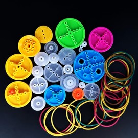 Juego de polea de cinturón de plástico con banda de goma para RC Car Truck Robot DIY Model Toy Accesorios