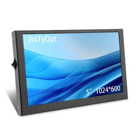 JniTyOpt 5inch WSVGA 1024 * 600 High Pixel Display 100% SRGB Without Touch Panel HDMI-Compatible Module for Raspberry pi 3/3B/3B+/4/4B Orange pi Banana pi Mini PC