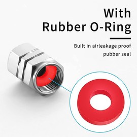 4Pcs Car Tire Valve Stem Caps, Tires Air Caps Cover Corrosion Resistant Tire Valve Cap Accessory for KIA Soul Stinger Seltos Cadenza K900 Forte NIRO Rio Sportage Sorento All ModelsWheel Cap QY_Silver