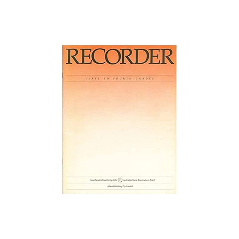 Recorder Grade Book Grades 1-4 AMEB