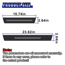 GAOLAOSY Car Door Sill Protector, Anti-Scratch Automotive Doors Threshold Strip Sticker, Waterproof Auto Door Entry Edge Guard, Carbon Fiber Decoration Trim Cover for Car, SUV, Truck (White-4PCS)