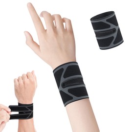 Wrist Supporter, Double Compression Fixed, Soft and Comfortable Tendon Sheath, Joints, Pressure Adjustment, Thin, Breathable, Sweat Absorbent, Quick Drying, Injury Prevention, Ultra Thin, Sports