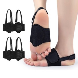 2 Pairs Arch Support Inserts Braces for men and women Plantar Fasciitis Relief, Comfortable Upgraded Arch Support Compression Bands, Orthotics Arch Sleeves with Gel Pad