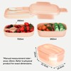 VINATO Bento Box 1900 ml Adult Lunch Box with Cutlery