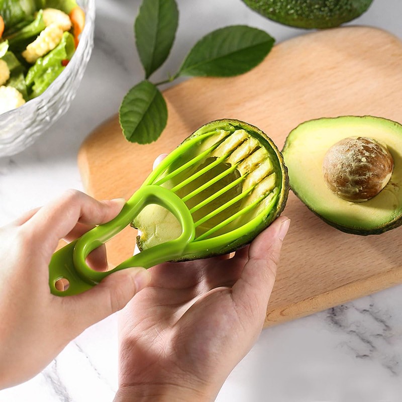2 Pcs Avocado Cutter Slicer 3 in 1 Avocado Tool