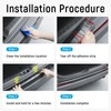 ZZEQYG Bumper Protector ABS Material for Ford Explorer 2011 2012