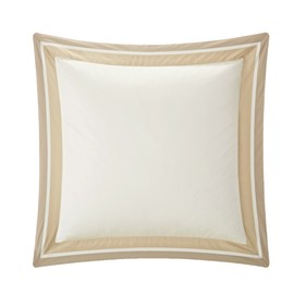 Casabolaj Shading Collection 2 pieces In a Pack European Square Pillow Shams -100% Egyptian Cotton Sateen 400 Thread Count - 26”x26” Euro Sham With 3" Flange only cover (WHITE/BLUE/SAPPHIRE)