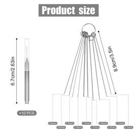 10pcs Shower Head Cleaners, with 10pcs Needle Picks Anti-Clogging Shower Head Cleaning Brush Tiny Crevice Cleaner Tool for Small Holes Gaps Nozzle Window Slot Household Bathroom (Gray)