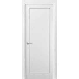 Pantry Kitchen Door with Hardware | Quadro 4111 White Silk | Sample of Color