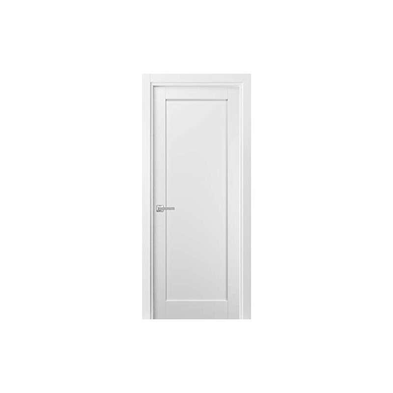 Pantry Kitchen Door with Hardware | Quadro 4111 White Silk