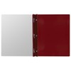 Winnable Clear Front Report Covers, 3-Prong, Letter Size, Red, 3