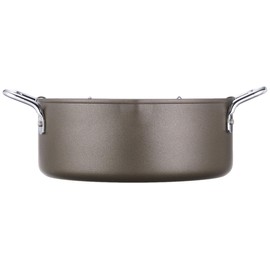 Pearl Metal HB-1371 Frying Cook, Iron Both Hands, Tempura Pot, 7.9 inches (20 cm), Double-Handed Tempura Pot, 7.9 inches (20 cm)
