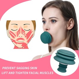 Face Lifting Device Facial Toning Exercise for Double Chin and Jawline Slim Contour Yoga Equipment Reusable for both Women and Men / 페이스 리프팅 장치 더블 턱과 턱선을 위한 페이셜 토닝 운동 슬림한 컨투어를 요가 기구 여성과 남성 모두에게 재사용 가능