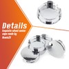 HowioZil 4Pcs 57.7mm(2.27in) Wheel Center Caps Wheel Rims Replacement 98727
