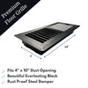 Sierra Grates Precision Flow 4"x 10" Steel Floor Register -