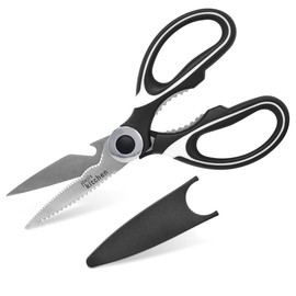 Joejis Kitchen Scissor - Kitchen Heavy Duty Scissors for Meats Vegetables Pizza Shears - Tools for Tough Cutting Tasks