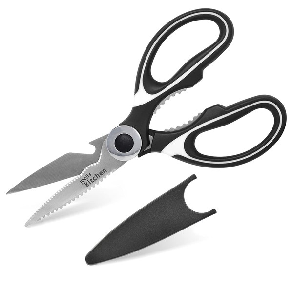 Joejis Kitchen Scissor - Kitchen Heavy Duty Scissors for Meats Vegetables Pizza Shears - Tools for Tough Cutting Tasks
