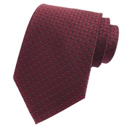 Men's Maroon Red Party Ties Elegant Banquet Formal Prom Ball Neckties for Youth