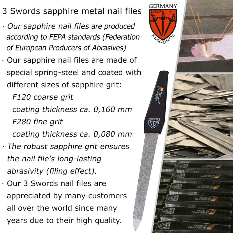 3 Swords Germany - Brand Quality Sapphire Metal Nail File