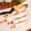 Cute Cartoon Cat Shaped Doll Plush Sleeping Long Throw Pillow