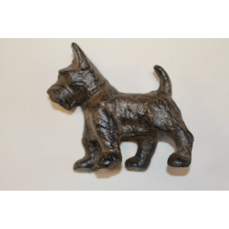 Collectible Scottish Terrier Figurine Solid Cast Iron 5 inch /