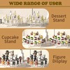 2 Pack 3 Tier Acrylic Display Risers, Half Moon Cupcake