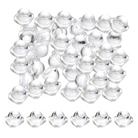 PATIKIL LED Convex Lens, 50 Pack 45° Beam Angle Acrylic Optical Convex Condenser Lens for 3030 LED Strip Lamp Beads, Transparent