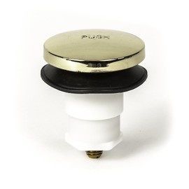 PF0936-PB Toe Touch (Tip Toe, Foot Actuated) Bath Tub/Bathtub Drain Stopper Includes 3/8" and 5/16" Fittings