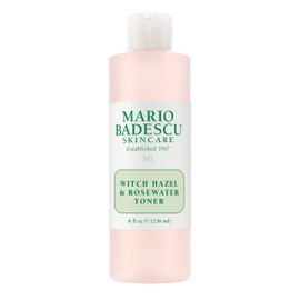 Mario Badescu Witch Hazel & Rosewater Toner for All Skin Types |Alcohol Free Facial Toner that Clarifies and Rejuvenates |Formulated with Witch Hazel & Rose Extract| 8 FL OZ