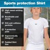 Dialudon Youth Boys Football Rib Protector Padded Compression for Football