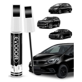 EVOOOR Crystal Black Pearl(NH-731P) Touch Up Paint Compatible with Honda Exact Match 2 in 1 Touch up Paint for Chips and Nicks Repair with 2pcs Disposable Ultra-fine Applicator