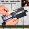 STARHIDE Mens RFID Blocking Slim Wallet Genuine VT Leather Billfold