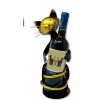 Pet Fit for Life Wine Bottle Holder  CAT - Metal Sculpture  100% Charity NIB