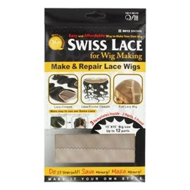 Qfitt Make & Repair Lace Wigs Swiss Lace For Wig Making #5012 - Brown