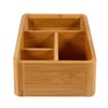 Ciieeo 1pc Bamboo Sundries Organizer Capacity for Office Storage Multi-Compartment
