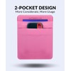 Afterplug 2-Pocket Adhesive Pouch for Laptop, Compatible with External 2.5"