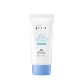Makeprem [더블구성] 메이크프렘 유브이 디펜스 미 데일리 선 에센스 SPF 50+ PA++++ 50ml, 2개 [Double Set] Makeprem UV Defense Me Daily Sun Essence SPF 50+ PA++++ 50ml, 2 Pack