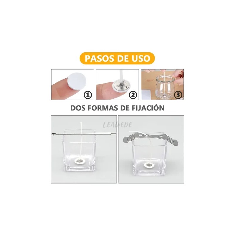 163pzs Insumos Pabilo Para Velas Con Termometro Digital