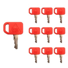 AT195302 AR51481 12PCS Ignition Keys Replacement Set for John Deere Heavy Loader Equipment Backhoe Loader Tractors,Compatible with Various Models